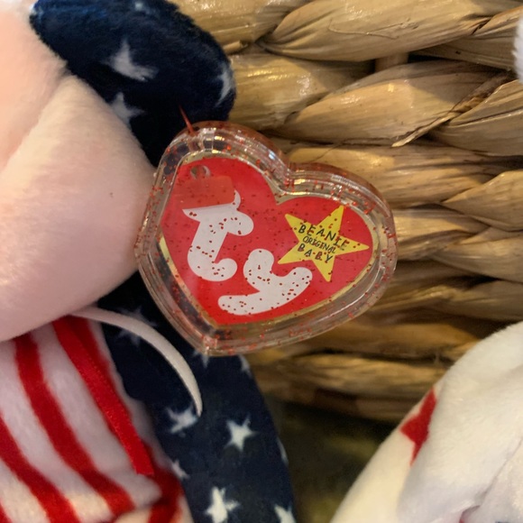TY Beanie Babies! Adorable 4th of July pair! Their names: Glory and Spangle ☺️ - Picture 2 of 7